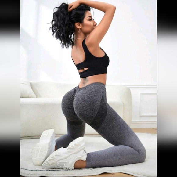 NWOT Sexy Butt Scrunch Ombre Leggings Tights Gym Yoga Pants Spandex Stretchy - Picture 1 of 8